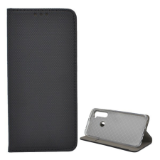 Gigapack Tok álló, bőr hatású (FLIP, oldalra nyíló, asztali tartó funkció, rombusz minta) FEKETE [Xiaomi Redmi Note 8] tok és táska