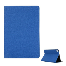 Gigapack Tok álló, bőr hatású (FLIP, oldalra nyíló, asztali tartó funkció, textil hatás) KÉK [Huawei MediaPad M6 10.8 LTE] (5996457894758) tablet tok