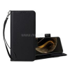 Gigapack Tok álló, bőr hatású (FLIP, oldalra nyíló, asztali tartó, prémium + kézpánt) FEKETE (GP-170297)