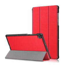 Gigapack Tok álló, bőr hatású (FLIP, oldalra nyíló, TRIFOLD asztali tartó funkció) PIROS Lenovo Tab M10 Plus (TB-X606F) tablet tok