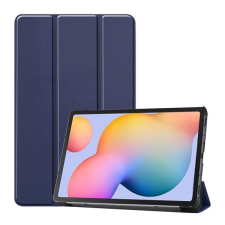 Gigapack Tok álló, bőr hatású (FLIP, oldalra nyíló, TRIFOLD asztali tartó funkció) SÖTÉTKÉK [Samsung Galaxy Tab S6 Lite 10.4 LTE (SM-P619) 2022] (5996457983339) tablet tok