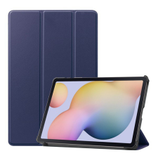 Gigapack Tok álló, bőr hatású (FLIP, oldalra nyíló, TRIFOLD asztali tartó funkció) SÖTÉTKÉK [Samsung Galaxy Tab S8 LTE (SM-X706)] tablet tok
