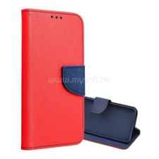 Gigapack Tok álló, bőr hatású FLIP, textil hatás, PIROS/KÉK (GP-182943) tok és táska