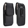 Gigapack Tok álló, textil (univerzális, derékra rögzíthető övtáska, tépőzáras, bankkártya tartó, vízálló, 5.7-6.3" méret) FEKETE Motorola E3, Sony Xperia Z5 Compact (E5803), Doogee X50L,
