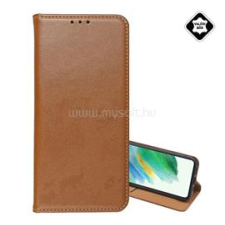 Gigapack Tok álló, valódi bőr FLIP, asztali tartó, VILÁGOSBARNA (GP-182992) tok és táska