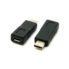 Gigapack Töltő adapter (microusb aljzat - type-c) fekete gp-57713 kábel és adapter