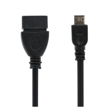 Gigapack USB 2.0 kábel (A aljzat / mikro-B dugó, OTG, fekete) kábel és adapter