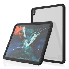 Gigapack Vízhatlan / vízálló tok, AQUA (3 méterig, IP68, közepesen ütésálló, légpárnás sarok) FEKETE Apple IPAD Pro 12.9 (2018) tablet tok