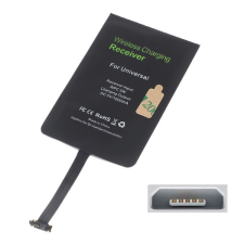 Gigapack Wireless töltő adapter (fogadóegység, felső microUSB töltőcsatlakozó) FEKETE kábel és adapter