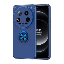 Gigapack Xiaomi 14 Ultra szilikon telefonvédő (asztali tartó, tartógyűrű, 360°, mágneses) sötétkék tok és táska