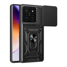 Gigapack Xiaomi 14T Pro defender szilikon telefonvédő (ütésállóság, tartógyűrű, kameravédő) fekete tok és táska