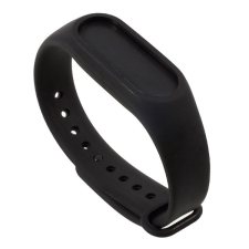 Gigapack Xiaomi MI Band 2 szilikon keret (egyedi méret, szilikon szíj) fekete okosóra kellék