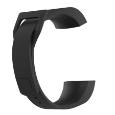 Gigapack Xiaomi MI Band 4C pótszíj (egyedi méret, szilikon, állítható) fekete okosóra kellék