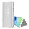 Gigapack Xiaomi Poco C65 tok álló (aktív flip, oldalra nyíló, asztali tartó, tükrös) ezüst
