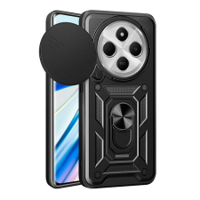 Gigapack Xiaomi Redmi 14C 4G defender szilikon telefonvédő (ütésállóság, tartógyűrű, kameravédő) fekete tok és táska