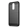 Gigapack Xiaomi Redmi 8 Szilikon telefonvédő (légpárnás sarok, szálcsiszolt, karbon minta, fekete)