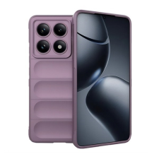 Gigapack Xiaomi Redmi Note 14 Pro 5G szilikon telefonvédő (ütésállóság, kameravédő, 3d) lila tok és táska