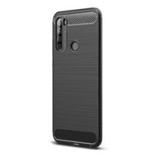 Gigapack Xiaomi Redmi Note 8T Szilikon telefonvédő (légpárnás sarok, szálcsiszolt, karbon minta, fekete) tok és táska