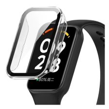 Gigapack Xiaomi Redmi Smart Band 2 műanyag keret (ütésállóság + kijelzővédő üveg) átlátszó okosóra kellék