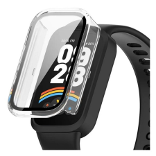 Gigapack Xiaomi Smart Band 9 Active műanyag keret (bumper, ütésállóság + kijelzővédő üveg) átlátszó okosóra kellék