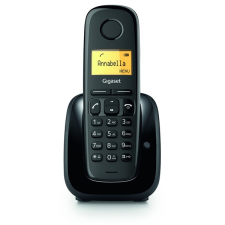 Gigaset a180 dect hívóazonosítós fekete telefon s30852-h2807-s201 vezeték nélküli telefon