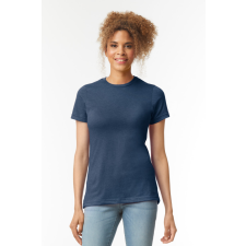 GILDAN A-vonalú oldalvarrott kereknyakú női póló, Gildan GIL67000, Navy Mist-XL női póló