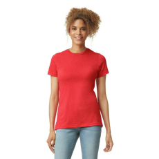 GILDAN A-vonalú oldalvarrott kereknyakú női póló, Gildan GIL67000, Red Mist-XL