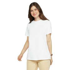 GILDAN A-vonalú oldalvarrott kereknyakú női póló, Gildan GIL67000, White-L női póló
