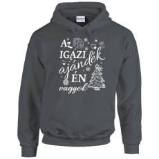 GILDAN Az igazi ajándék én vagyok - Unisex Kapucnis Pulóver