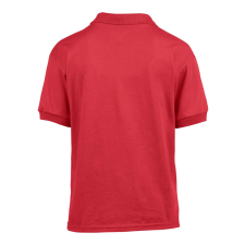 GILDAN DryBlend 50/50 galléros rövid ujjú gyerekpóló , Gildan GIB8800, Red-M gyerek póló