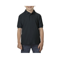 GILDAN DryBlend galléros rövid ujjú gyerekpóló , Gildan GIB72800, Black-S