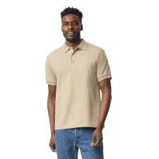 GILDAN DryBlend rövid ujjú galléros férfi póló, Gildan GI8800, Sand-2XL férfi póló