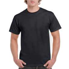 GILDAN Előmosott kerek nyakkivágásu ultra póló, Gildan GI2000, Black-3XL