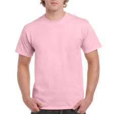 GILDAN Előmosott kerek nyakkivágásu ultra póló, Gildan GI2000, Light Pink-L férfi póló