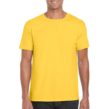 GILDAN Férfi póló Rövid ujjú Gildan Softstyle Ring Spun T-Shirt - 2XL, Daisy (százszorszép sárga) férfi póló
