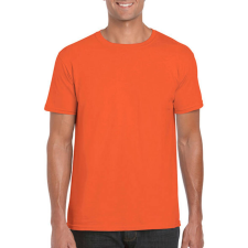 GILDAN Férfi póló Rövid ujjú Gildan Softstyle Ring Spun T-Shirt - 2XL, Narancssárga férfi póló