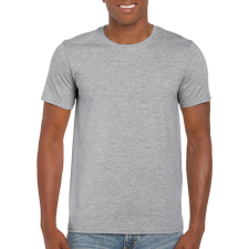 GILDAN Férfi póló Rövid ujjú Gildan Softstyle Ring Spun T-Shirt - M, Sportszürke férfi póló