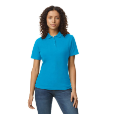 GILDAN Galléros rövid ujjú karcsusított női póló, Gildan GIL64800-B3, Sapphire-2XL