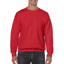 GILDAN GI18000 unisex kereknyakú pulóver, Piros-3XL férfi pulóver, kardigán