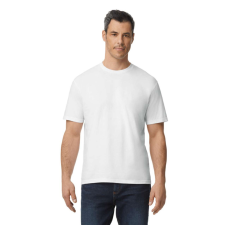 GILDAN GI3000 körkötött rövid ujjú férfi pamut póló, White-2XL férfi póló