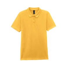 GILDAN GIL64800-B3 SOFTSTYLE® LADIES' DOUBLE PIQUÉ POLO WITH 3 COLOUR-MATCHED BUTTONS 2XL