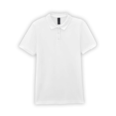 GILDAN GIL64800-B3 SOFTSTYLE® LADIES' DOUBLE PIQUÉ POLO WITH 3 COLOUR-MATCHED BUTTONS 2XL