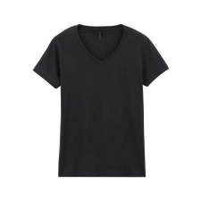 GILDAN GIL64V00-EX rövid ujjú V-nyakú softstyle Női póló Black-XL női póló