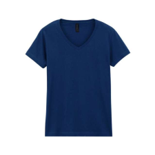 GILDAN GIL64V00-EX rövid ujjú V-nyakú softstyle Női póló Navy-XL női póló
