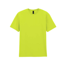 GILDAN Gildan GI3000 körkötött rövid ujjú férfi pamut póló Safety Green-5XL férfi póló