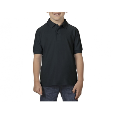 GILDAN Gyerek galléros póló Gildan GIB72800 Dryblend® Youth Double piqué polo Shirt -L, Black gyerek póló