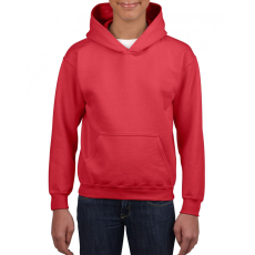 GILDAN Gyerek kapucnis pulóver Gildan GIB18500 Heavy Blend™ Youth Hooded Sweatshirt -M, Red