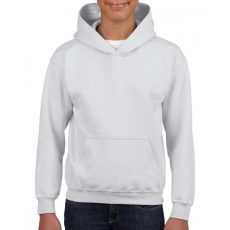 GILDAN Gyerek kapucnis pulóver Gildan GIB18500 Heavy Blend™ Youth Hooded Sweatshirt -M, White