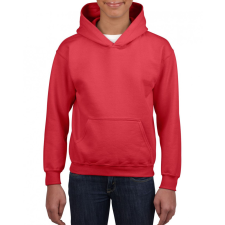 GILDAN Gyerek kapucnis pulóver Gildan GIB18500 Heavy Blend™ Youth Hooded Sweatshirt -XS, Red gyerek pulóver, kardigán