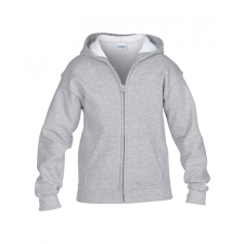GILDAN Gyerek kapucnis pulóver Gildan GIB18600 Heavy Blend™ Youth Full Zip Hooded Sweatshirt -L, Sport Grey gyerek pulóver, kardigán